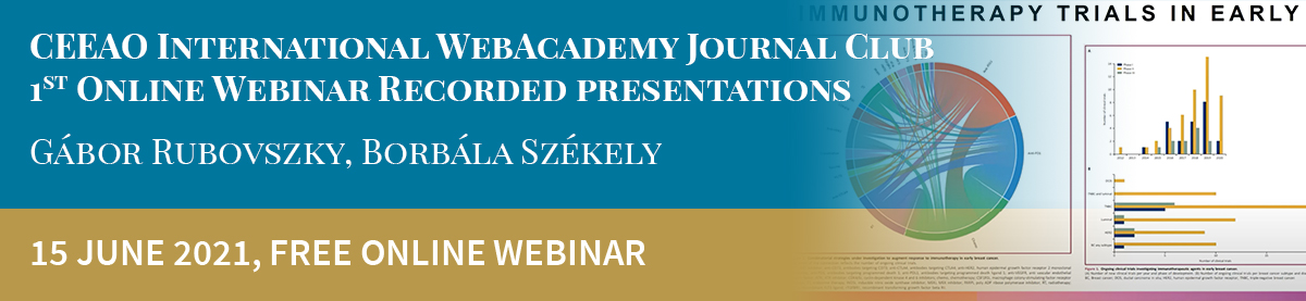 CEEAO International WebAcademy Journal Club, 1st Online Webinar Recorded presentations – Gábor Rubovszky, Borbála Székely
